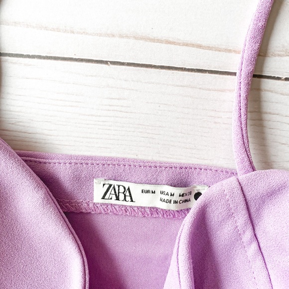 Zara // Purple Cropped Top - Picture 2 of 3